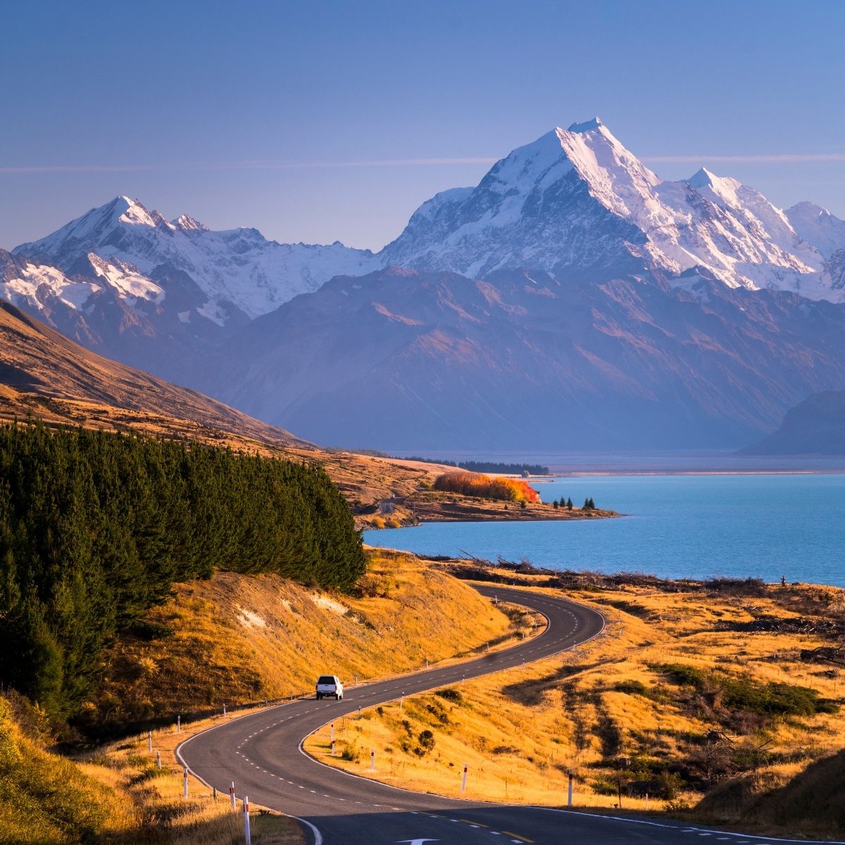 Atemberaubende Berglandschaft und Küstenstraße – Natur pur beim Studieren in Neuseeland erleben.