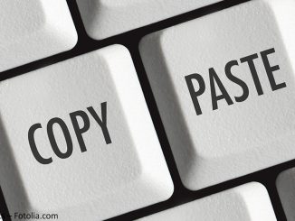 Plagiarism: Close up of a copy and paste key on a keyboard