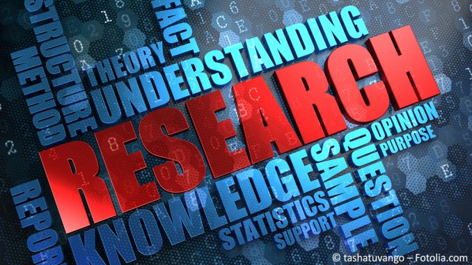 Stock photo with different lettering like "Understanding", "Knowledge" and "Research" large and in red in the center.