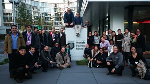 A group of family entrepreneurs and top managers from Latin America visited the Courage Center at Munich Business School