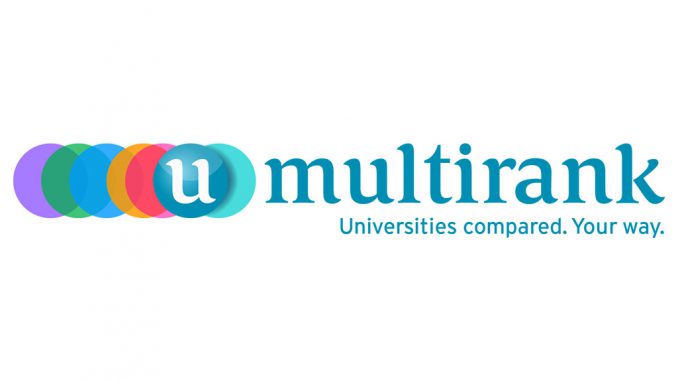 Logo of U-Multirank, in whose ranking Munich Business School performs very well.