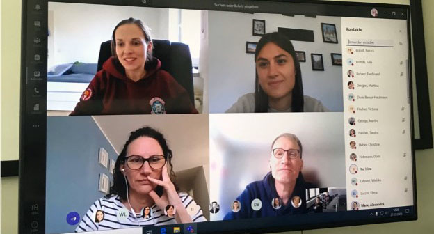 Changeover to Online Teaching MBS professors, students and employees are connected online vis Microsoft Teams