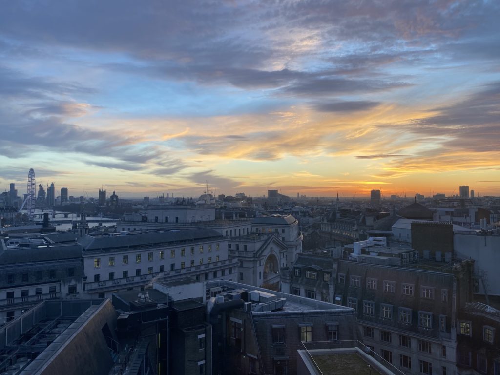 View from the LSE campus over London