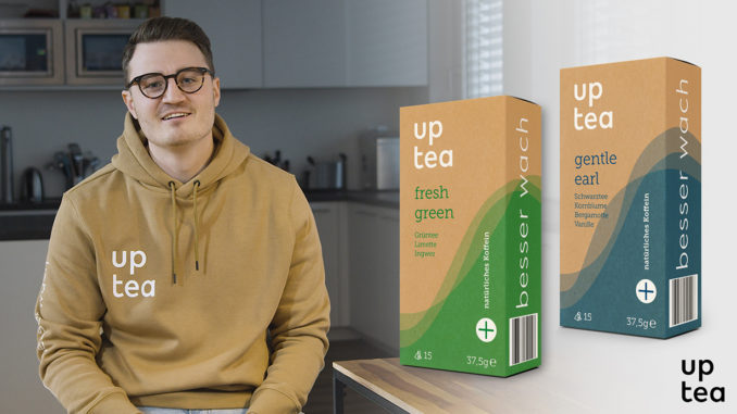 Munich Business School: Maximilian Pütz and his start-up uptea Portrait of Maximilian Pütz, alumnus of Munich Business School and founder of uptea