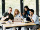 Groups of Students Studying Together