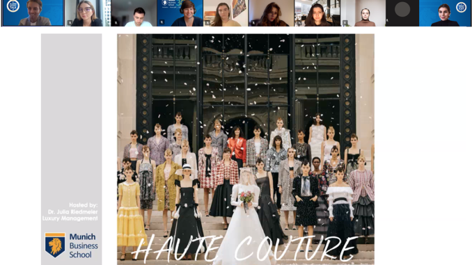 Munich Business School: Luxury Business Dialogue CHANEL Haute Couture Opening slide of the Luxury Business Dialogue on CHANEL Haute Couture at Munich Business School