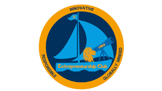 The logo of the MBS Entrepreneurship Club, a student initiative at Munich Business School