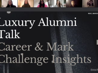 Opening slide of the Luxury Alumni Talk 2022 at Munich Business School