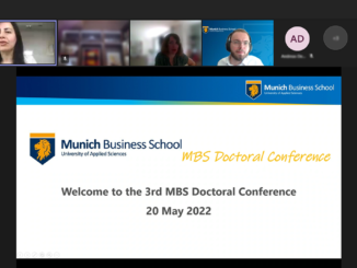 Opening slide of the third MBS Doctoral Conference at Munich Business School