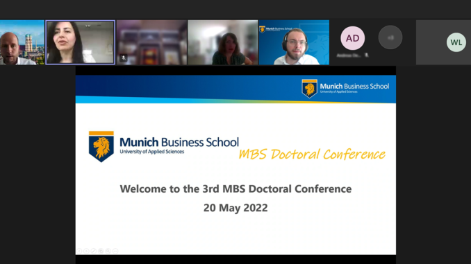 Opening slide of the third MBS Doctoral Conference at Munich Business School