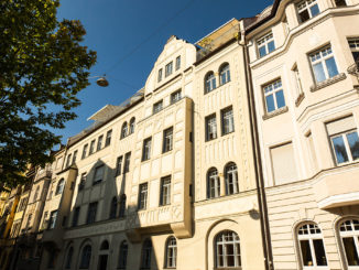 Old renovated house with student apartments in the old town of Munich