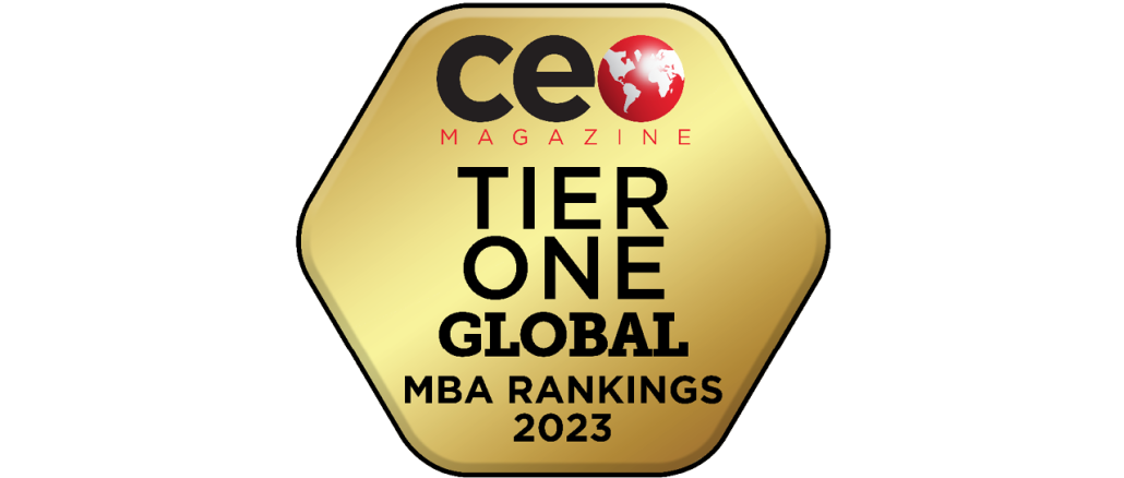 MBA Ranking CEO Magazine: Tier One Business School Badge