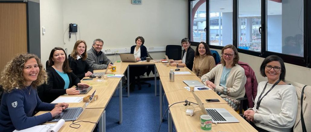 Members of the Social X-Change project for the kick-off meeting in Cergy, including Clementine Blazy from Munich Business School.