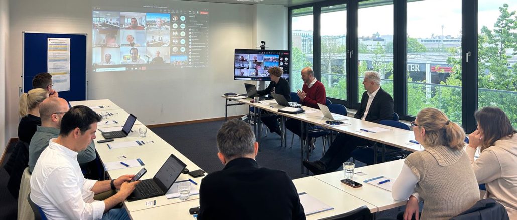 Participants of the 4th MBS Doctoral Conference, attending both in person on campus and online.