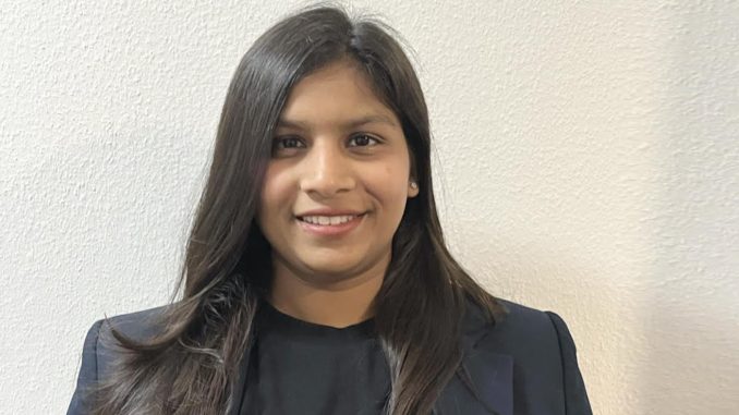 Tanushree Jain, MBA student at Munich Business School was awarded as WiWi Talent